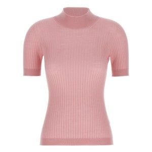 Versace Fitted Ribbed Wool Sweater With High Neck - NWT